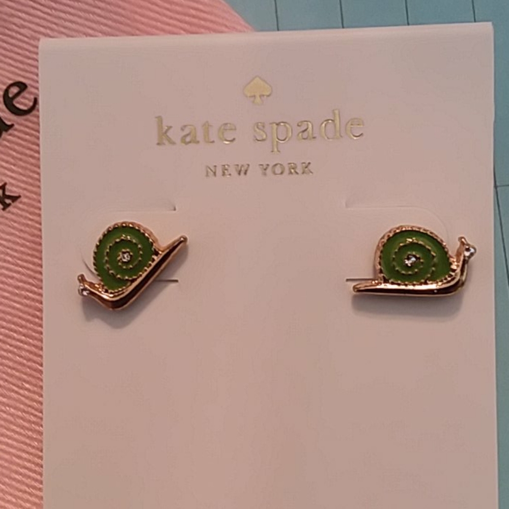 Kate Spade Garden Party Snail earrings